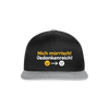 Tach! Ick steh uff Esel! - Snapback Cap - Schwarz/Grau