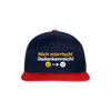 Tach! Ick steh uff Esel! - Snapback Cap - Navy/Rot