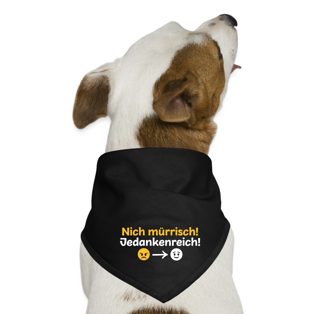 Tach! Ick steh uff Esel! - Hunde-Bandana - Schwarz