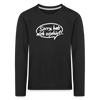 sorry, hab nich zujehört... - Kinder Langarmshirt - Schwarz