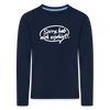 sorry, hab nich zujehört... - Kinder Langarmshirt - Navy