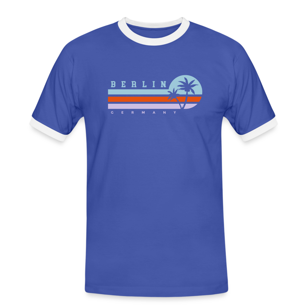 Berlin, Germany - Männer Ringer T-Shirt - Blau/Weiß