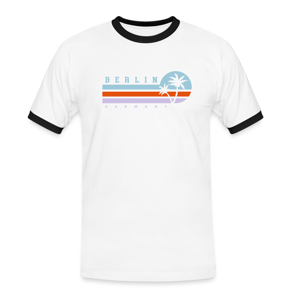 Berlin, Germany - Männer Ringer T-Shirt - Weiß/Schwarz