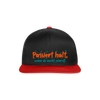 Passiert halt, wenn de nackt feierst! - Snapback Cap - Schwarz/Rot