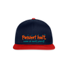 Passiert halt, wenn de nackt feierst! - Snapback Cap - Navy/Rot
