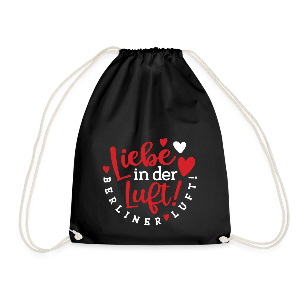 Liebe in der Luft! Berliner Luft! - Turnbeutel - Schwarz
