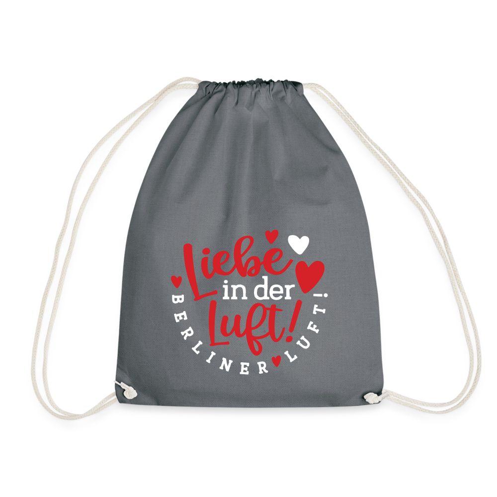 Liebe in der Luft! Berliner Luft! - Turnbeutel - Grau