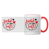 Liebe in der Luft! Berliner Luft! - Tasse zweifarbig - Weiß/Rot