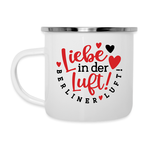 Liebe in der Luft! Berliner Luft! - Emaille Tasse