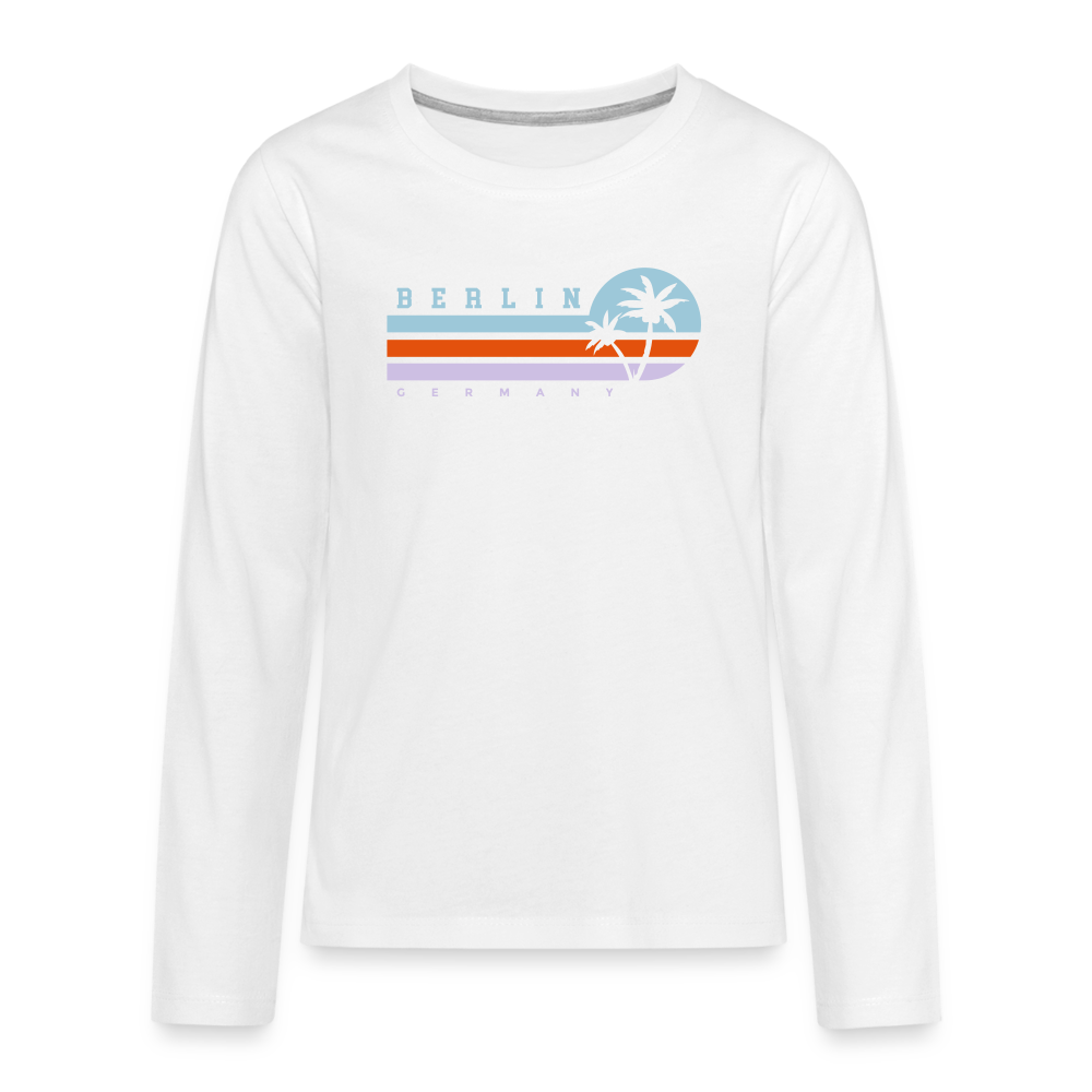 Berlin, Germany - Teenager Langarmshirt - Weiß