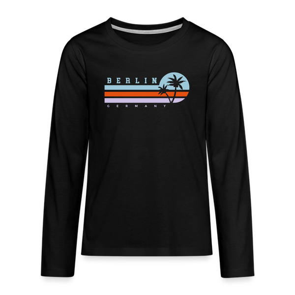 Berlin, Germany - Teenager Langarmshirt - Schwarz