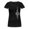 Fernsehturm der Noten - Frauen Premium T-Shirt - Schwarz