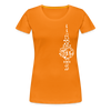 Fernsehturm der Noten - Frauen Premium T-Shirt - Orange