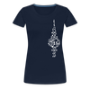Fernsehturm der Noten - Frauen Premium T-Shirt - Navy