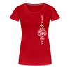 Fernsehturm der Noten - Frauen Premium T-Shirt - Rot