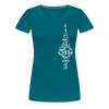 Fernsehturm der Noten - Frauen Premium T-Shirt - Divablau