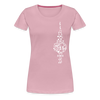 Fernsehturm der Noten - Frauen Premium T-Shirt - Hellrosa