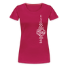 Fernsehturm der Noten - Frauen Premium T-Shirt - dunkles Pink