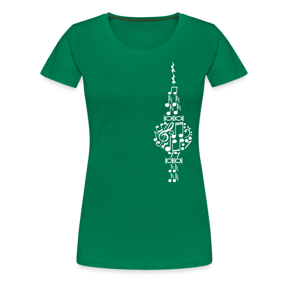 Fernsehturm der Noten - Frauen Premium T-Shirt - Kelly Green