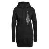 Fernsehturm der Noten - Hoodie-Kleid - Schwarz