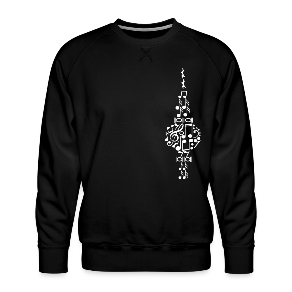 Fernsehturm der Noten - Männer Premium Sweatshirt - Schwarz