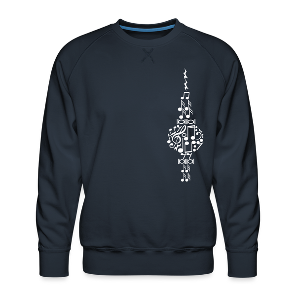 Fernsehturm der Noten - Männer Premium Sweatshirt - Navy