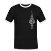 Fernsehturm der Noten - Männer Ringer T-Shirt - Schwarz/Weiß