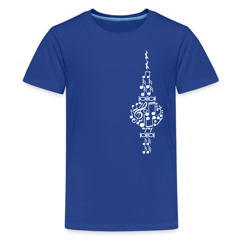 Fernsehturm der Noten - Teenager Premium T-Shirt - Königsblau