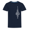 Fernsehturm der Noten - Teenager Premium T-Shirt - Navy