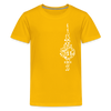 Fernsehturm der Noten - Teenager Premium T-Shirt - Sonnengelb