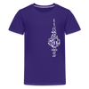 Fernsehturm der Noten - Teenager Premium T-Shirt - Lila