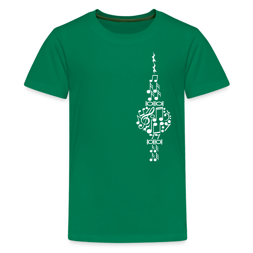 Fernsehturm der Noten - Teenager Premium T-Shirt - Kelly Green