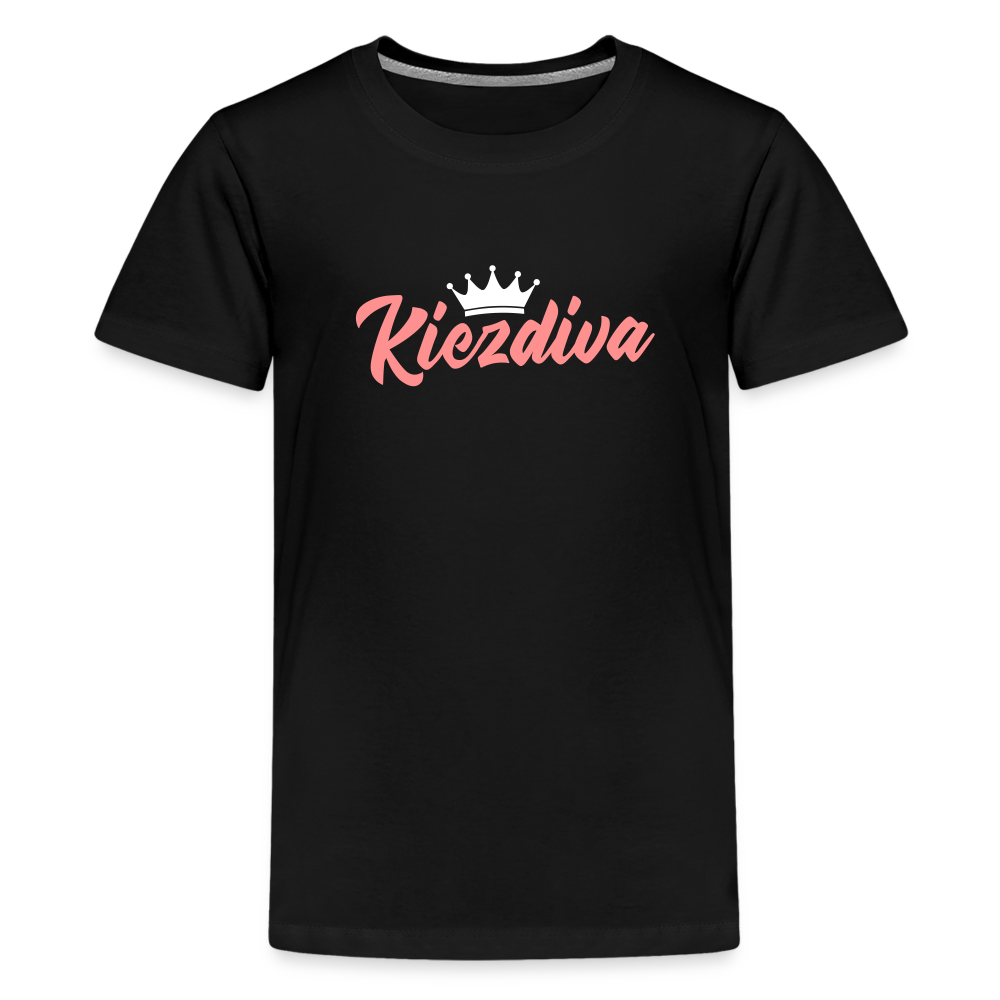 Kiezdiva - Teenager Premium T-Shirt - Schwarz