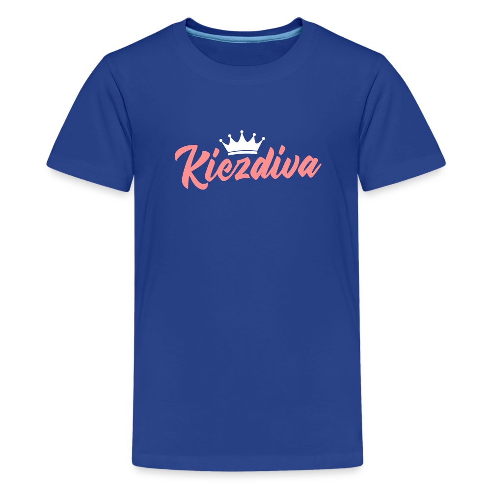 Kiezdiva - Teenager Premium T-Shirt - Königsblau