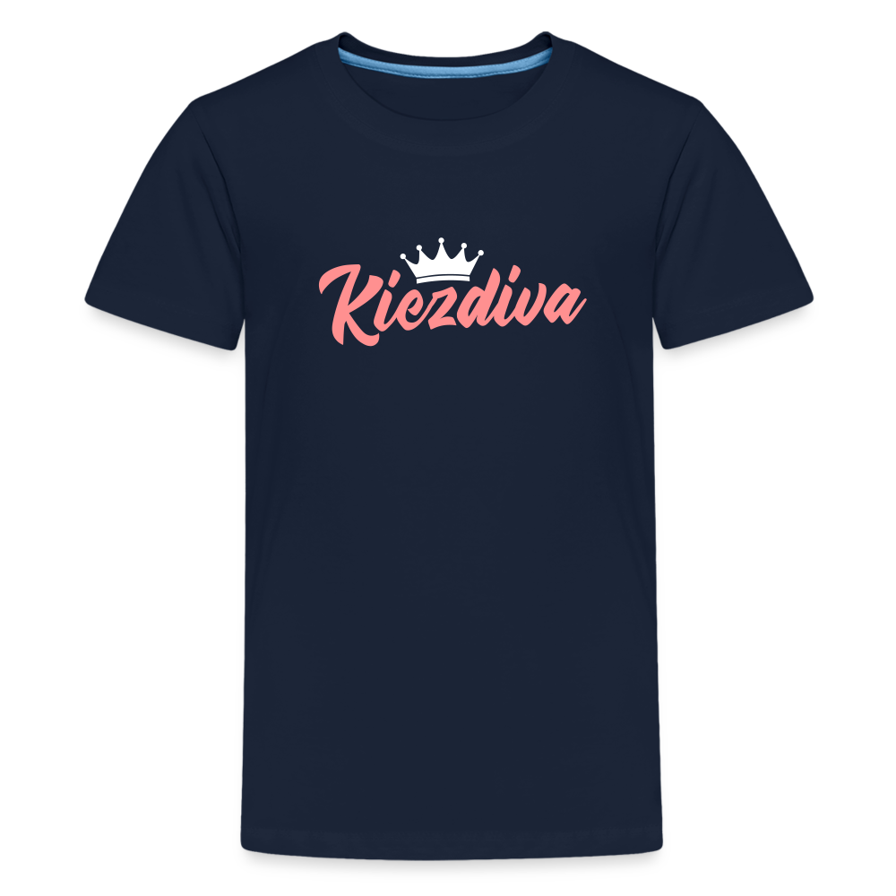 Kiezdiva - Teenager Premium T-Shirt - Navy
