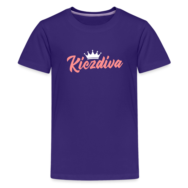 Kiezdiva - Teenager Premium T-Shirt - Lila