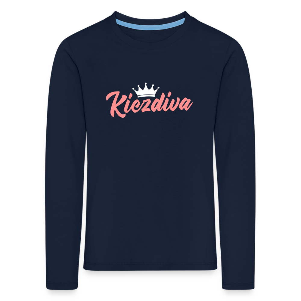 Kiezdiva - Kinder Langarmshirt - Navy