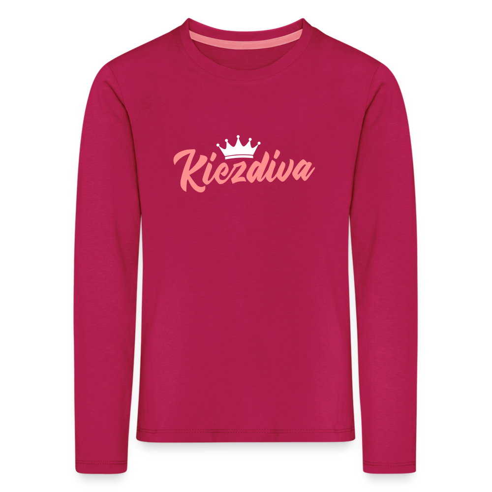 Kiezdiva - Kinder Langarmshirt - dunkles Pink