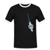 Fernsehturm Geometrie - Männer Ringer T-Shirt - Schwarz/Weiß