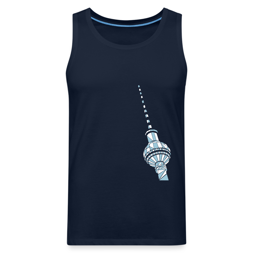 Fernsehturm Geometrie - Männer Premium Tank Top - Navy