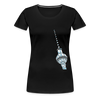Fernsehturm Geometrie - Frauen Premium T-Shirt - Schwarz