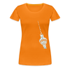 Fernsehturm Geometrie - Frauen Premium T-Shirt - Orange