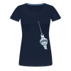 Fernsehturm Geometrie - Frauen Premium T-Shirt - Navy