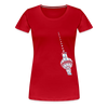 Fernsehturm Geometrie - Frauen Premium T-Shirt - Rot