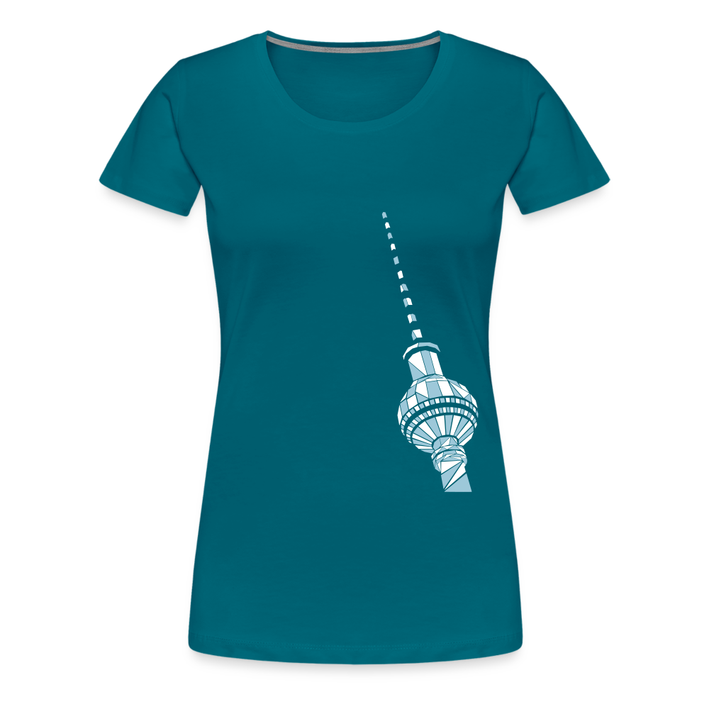 Fernsehturm Geometrie - Frauen Premium T-Shirt - Divablau