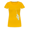 Fernsehturm Geometrie - Frauen Premium T-Shirt - Sonnengelb