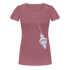 Fernsehturm Geometrie - Frauen Premium T-Shirt - Malve