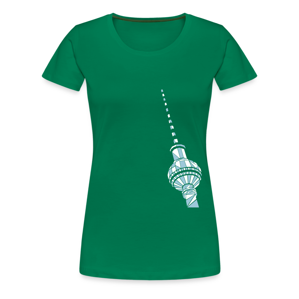 Fernsehturm Geometrie - Frauen Premium T-Shirt - Kelly Green