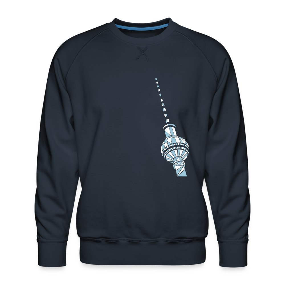 Fernsehturm Geometrie - Männer Premium Sweatshirt - Navy