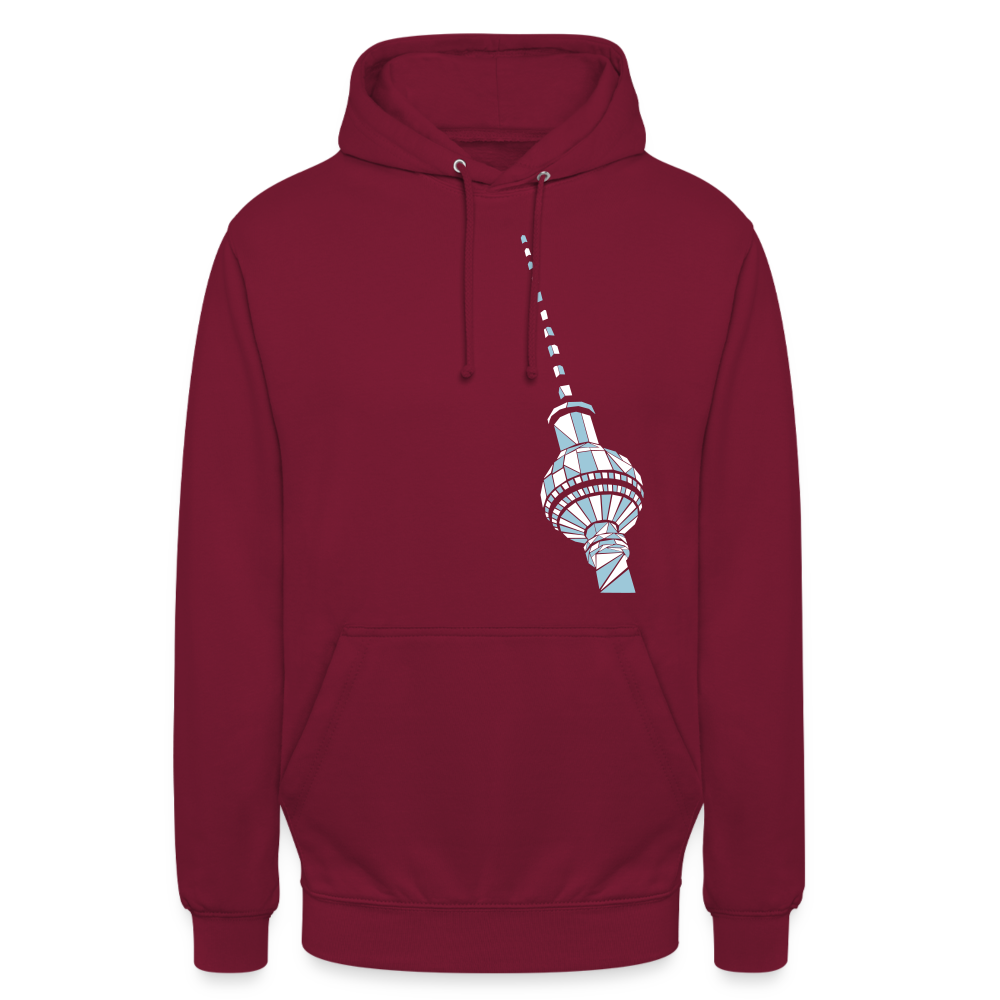 Fernsehturm Geometrie - Unisex Hoodie - Bordeaux